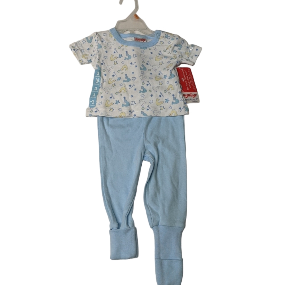 Snugabye Covert-A-Foot One-Piece Baby Sleeper / Play Set - 3 Months